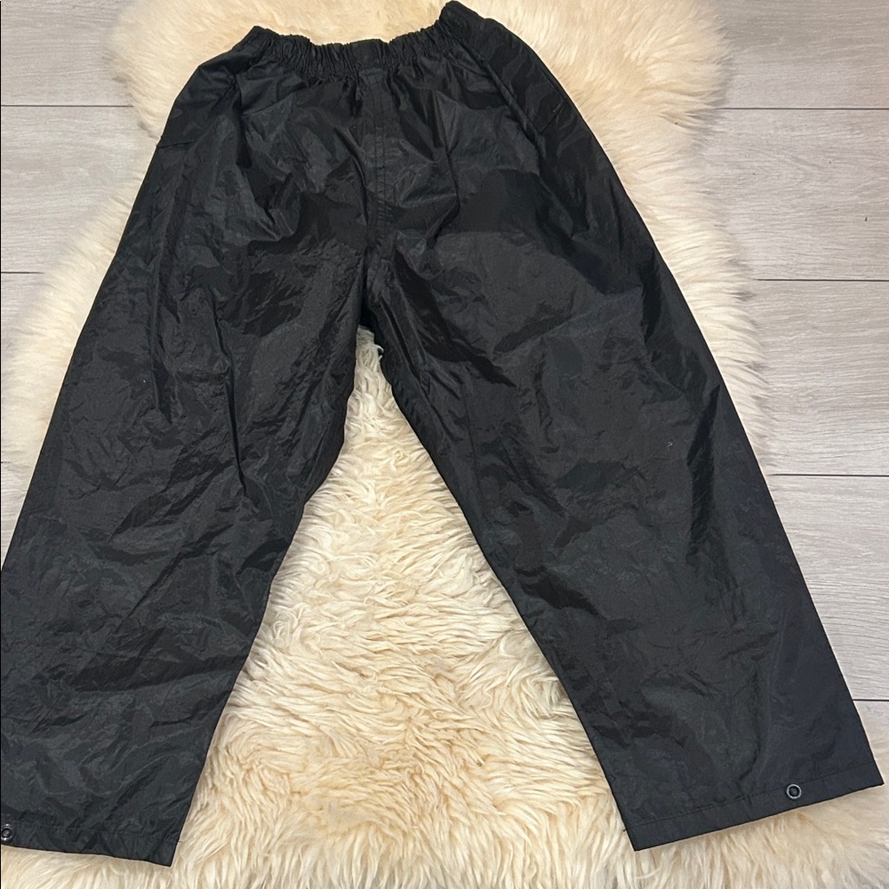 Kids Black Rain Protective Pants